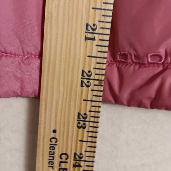 Pink Puffer Old Navy Zip Hooded Vest Sz M Fleece Lined - Picture 5 of 7